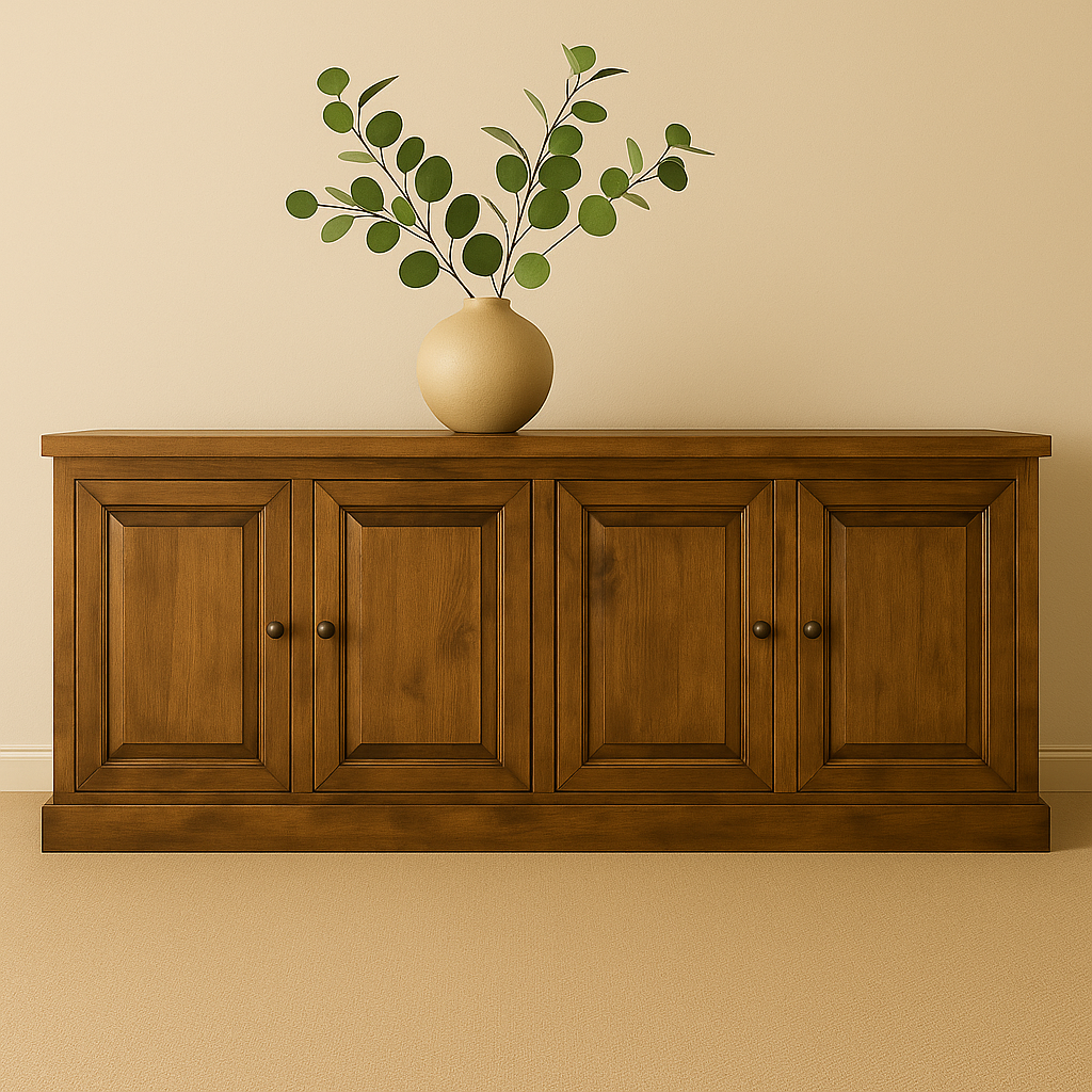 The Montecito Console Table – 96” Minimalist Solid Wood Entryway Table
