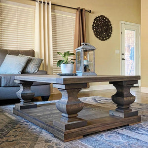 Balustrade Solid Wood Handmade Coffee Table