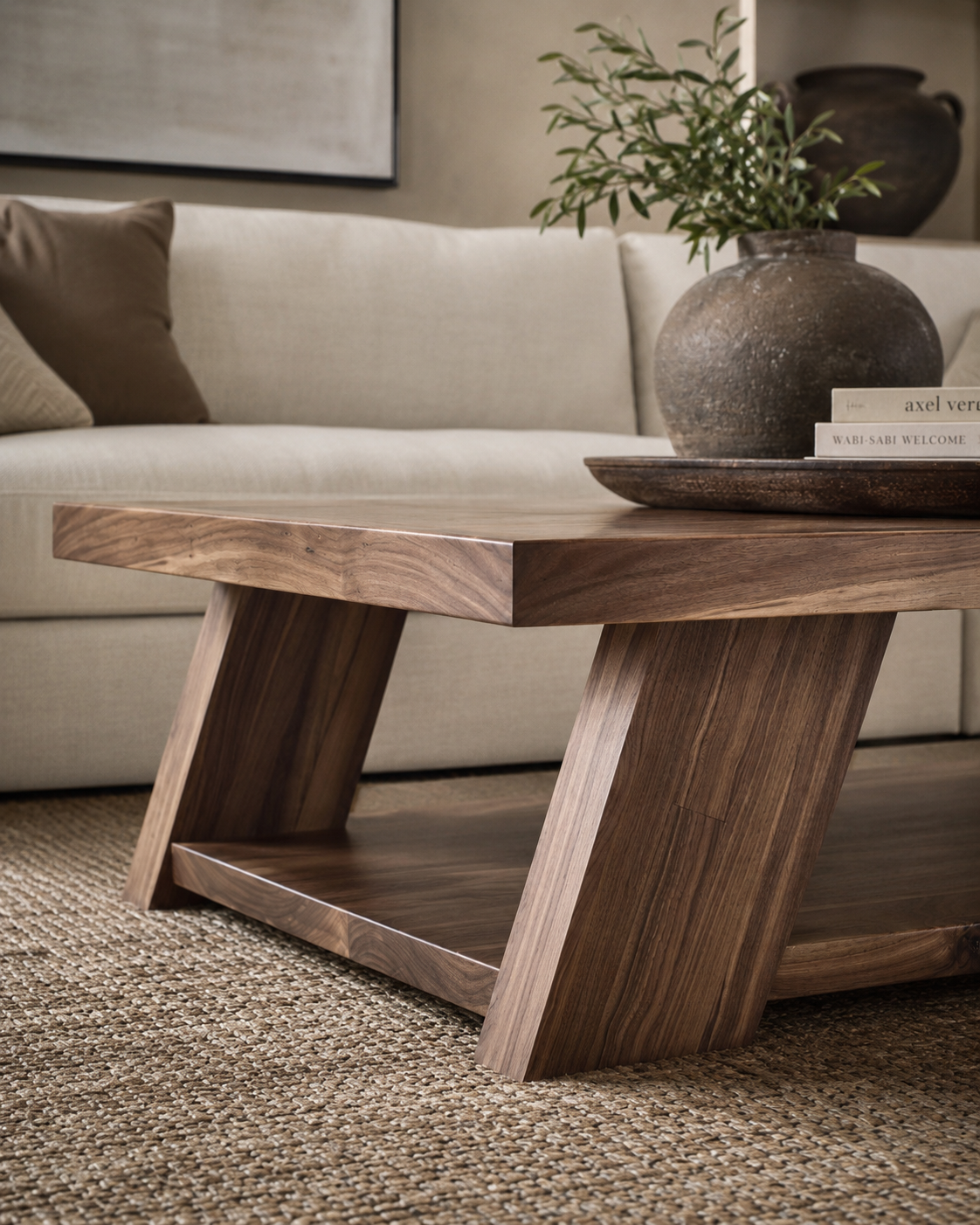The Terra Coffee Table — Modern Handcrafted Solid Wood Design