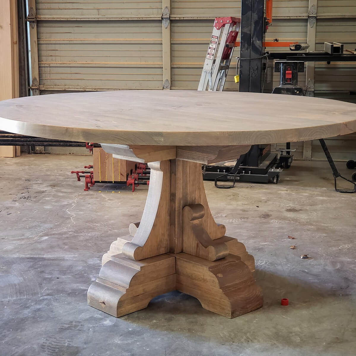 Bastide Pedestal Round Table Solid Wood