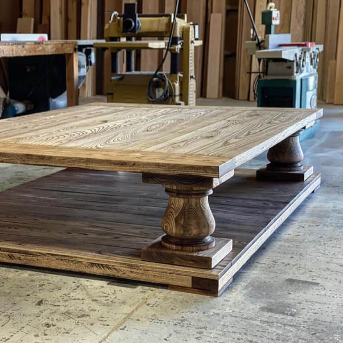 Balustrade Coffee Table Handmade Solid Wood